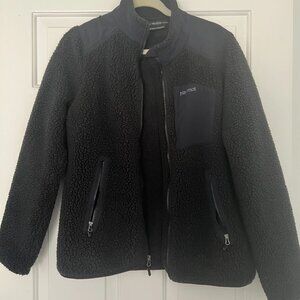 Marmont fuzzy fleece zip up jacket Size L
